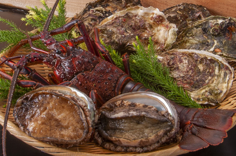 Oysters, lobsters, abalone